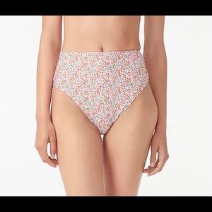 J.Crew High-cut waist bikini bottomLiberty Eloise